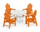 Long Island 5-Piece Round Farmhouse Dining Set