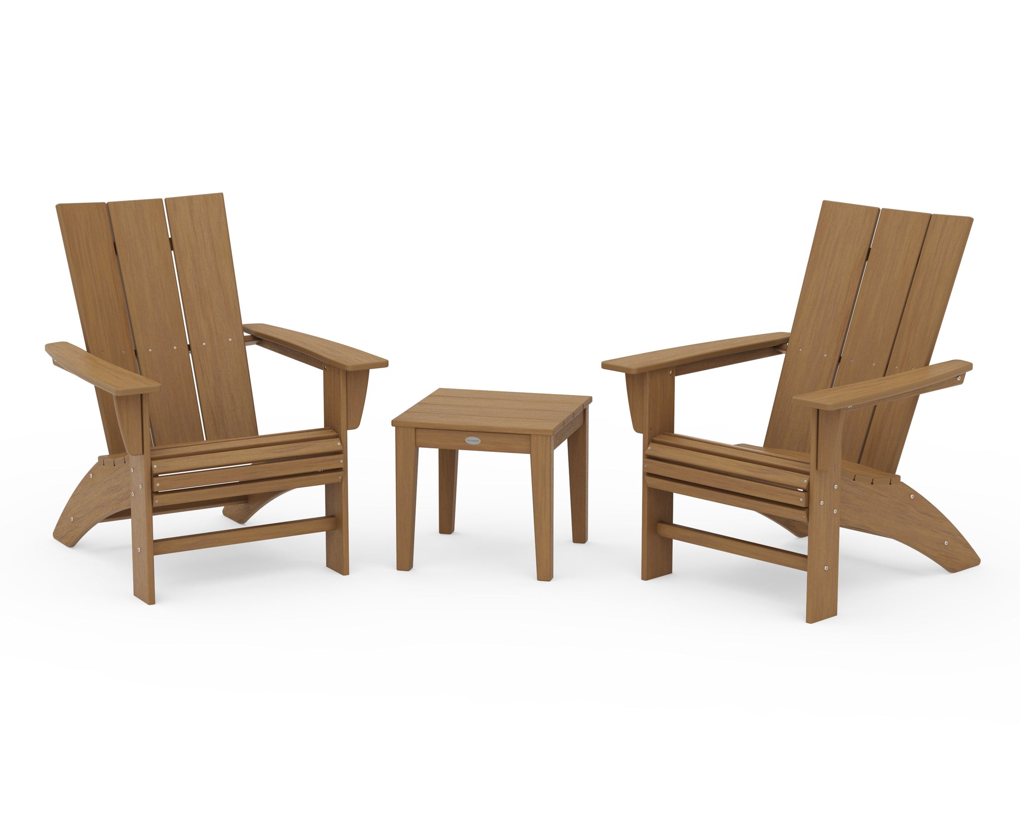 Modern 3-Piece Curveback  Adirondack Set