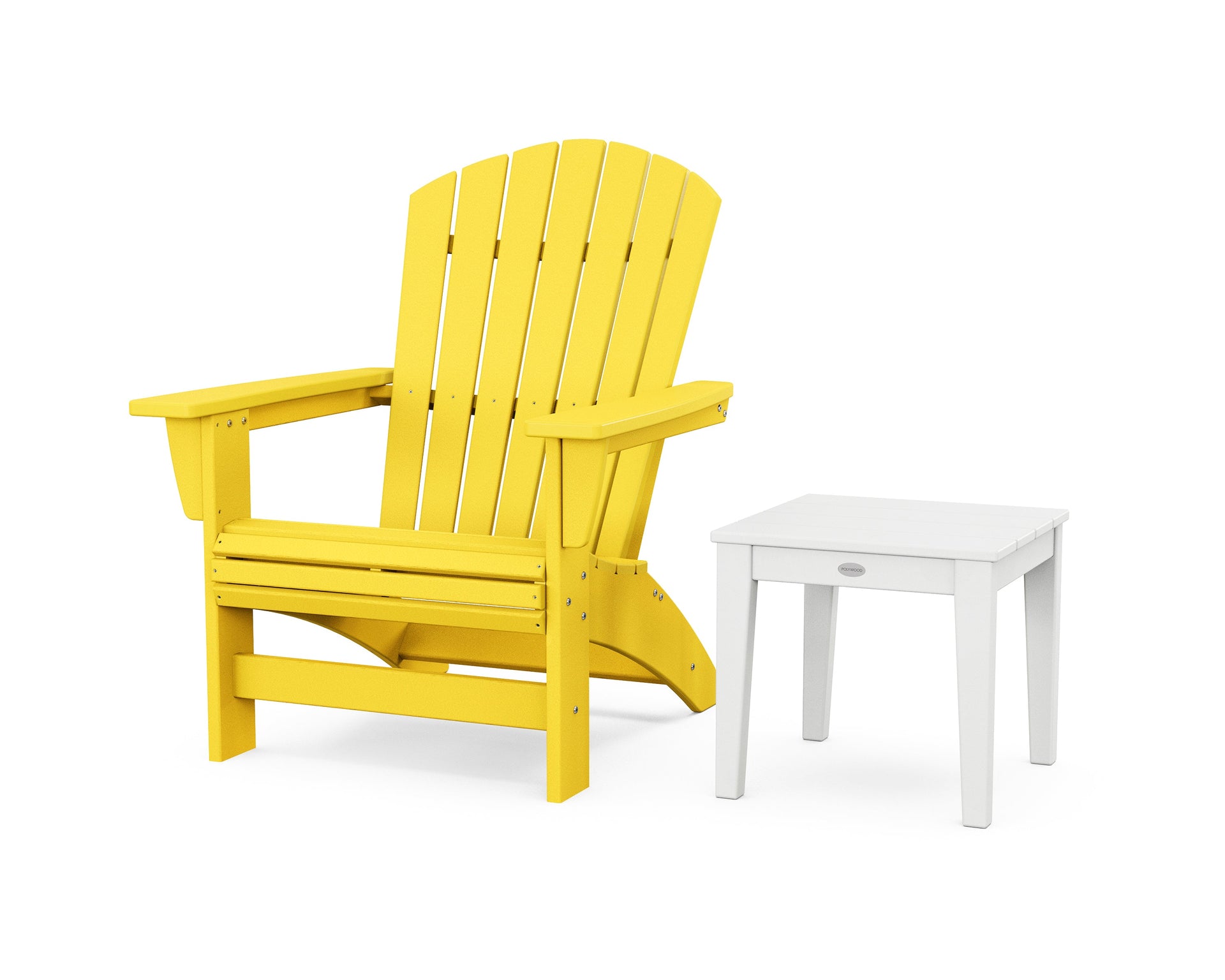 Nautical Grand Adirondack Chair with Side Table
