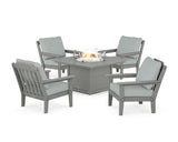 Cottage 5-Piece Deep Seating Set with Fire Pit Table