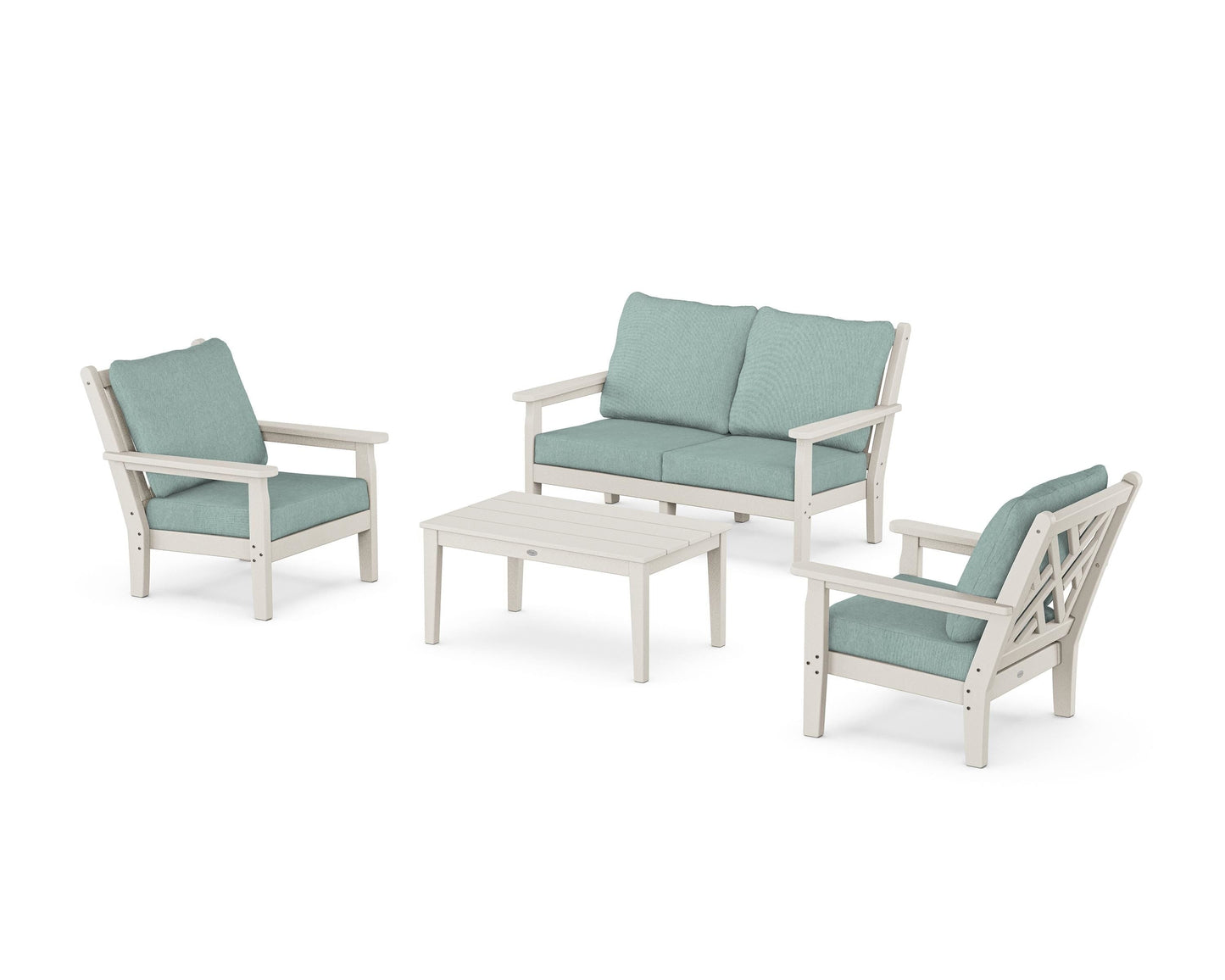 Chippendale 4-Piece Deep Seating Set with Loveseat