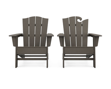 Wave 2-Piece Adirondack Chair Set with The Crest Chair