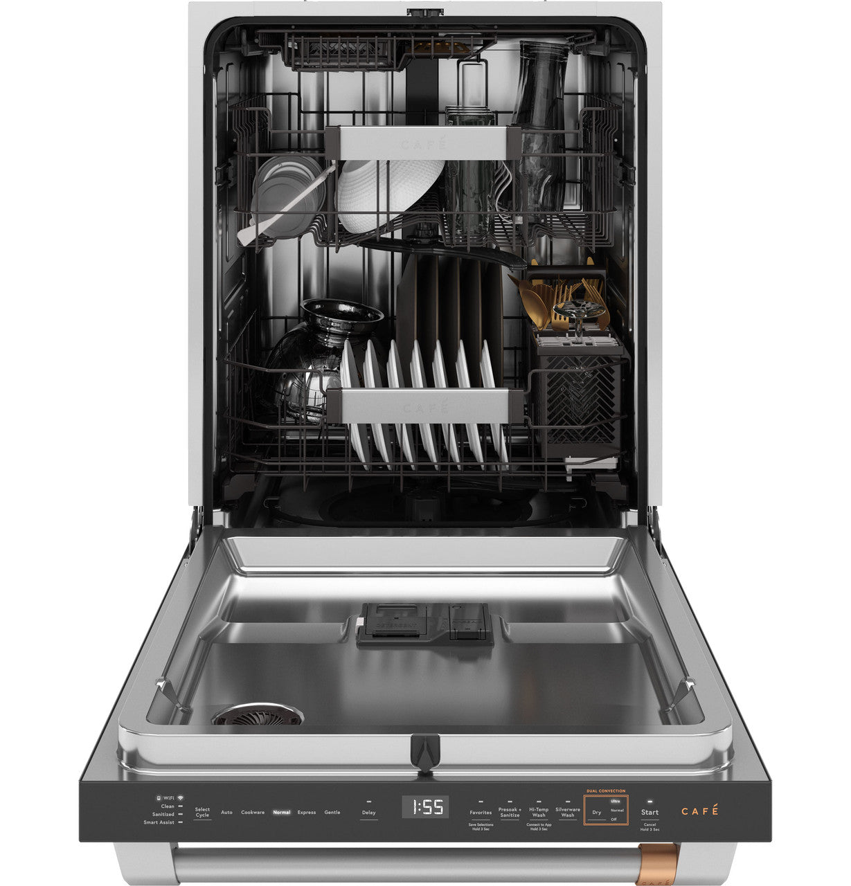 CAFÉ™ CustomFit ENERGY STAR Stainless Interior Smart Dishwasher with Ultra Wash Top Rack and Dual Convection Ultra Dry, 44 dBA