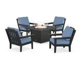 Cottage 5-Piece Deep Seating Set with Fire Pit Table