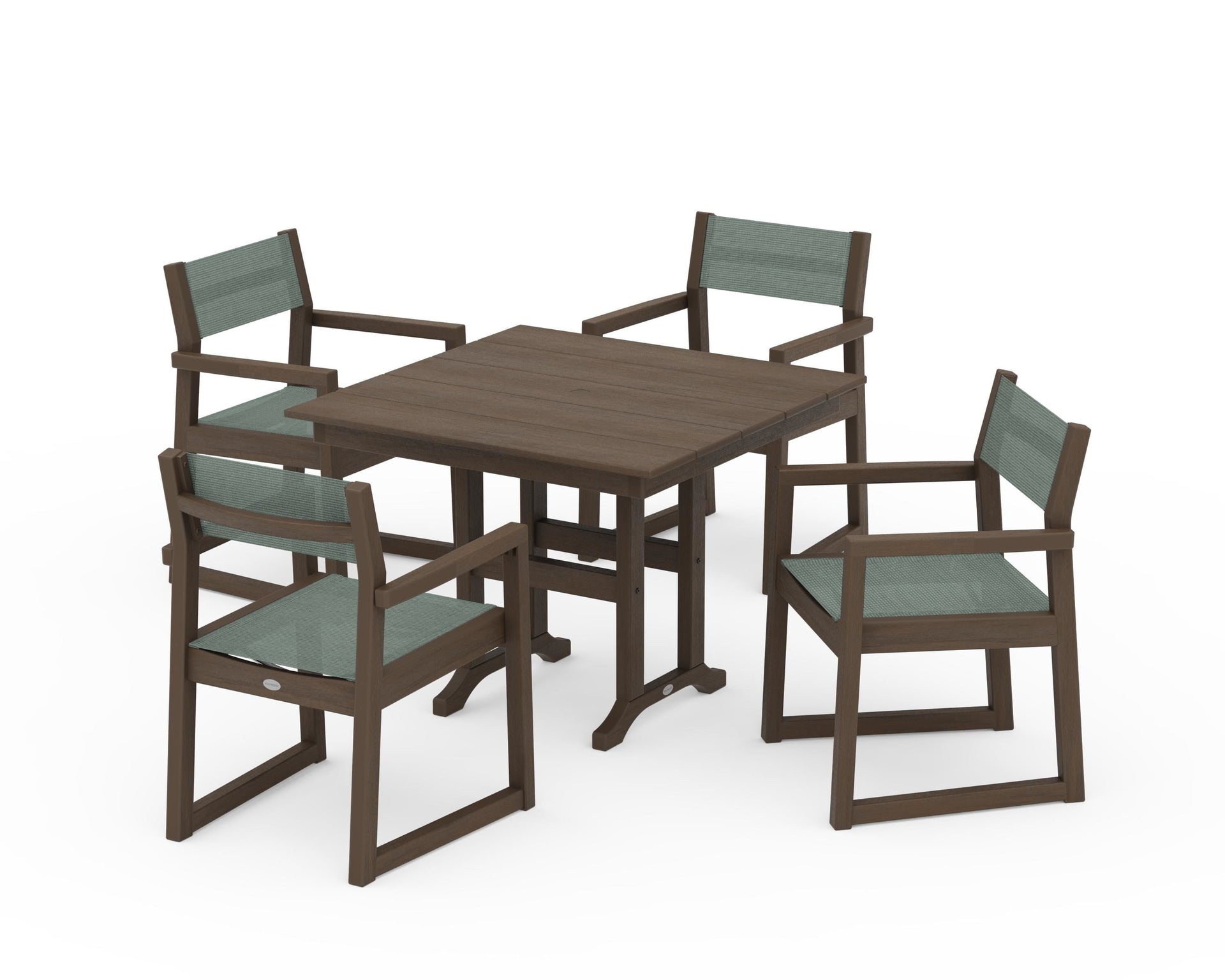 EDGE Sling Arm Chair 5-Piece Farmhouse Dining Set