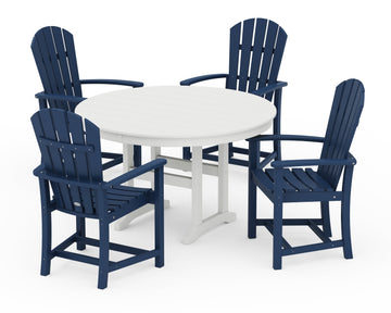 Palm Coast 5-Piece Round Farmhouse Dining Set