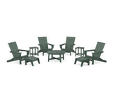 Modern Studio Folding Adirondack 9-Piece Conversation Set