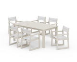 EDGE Sling Arm Chair 7-Piece Parsons Dining Set