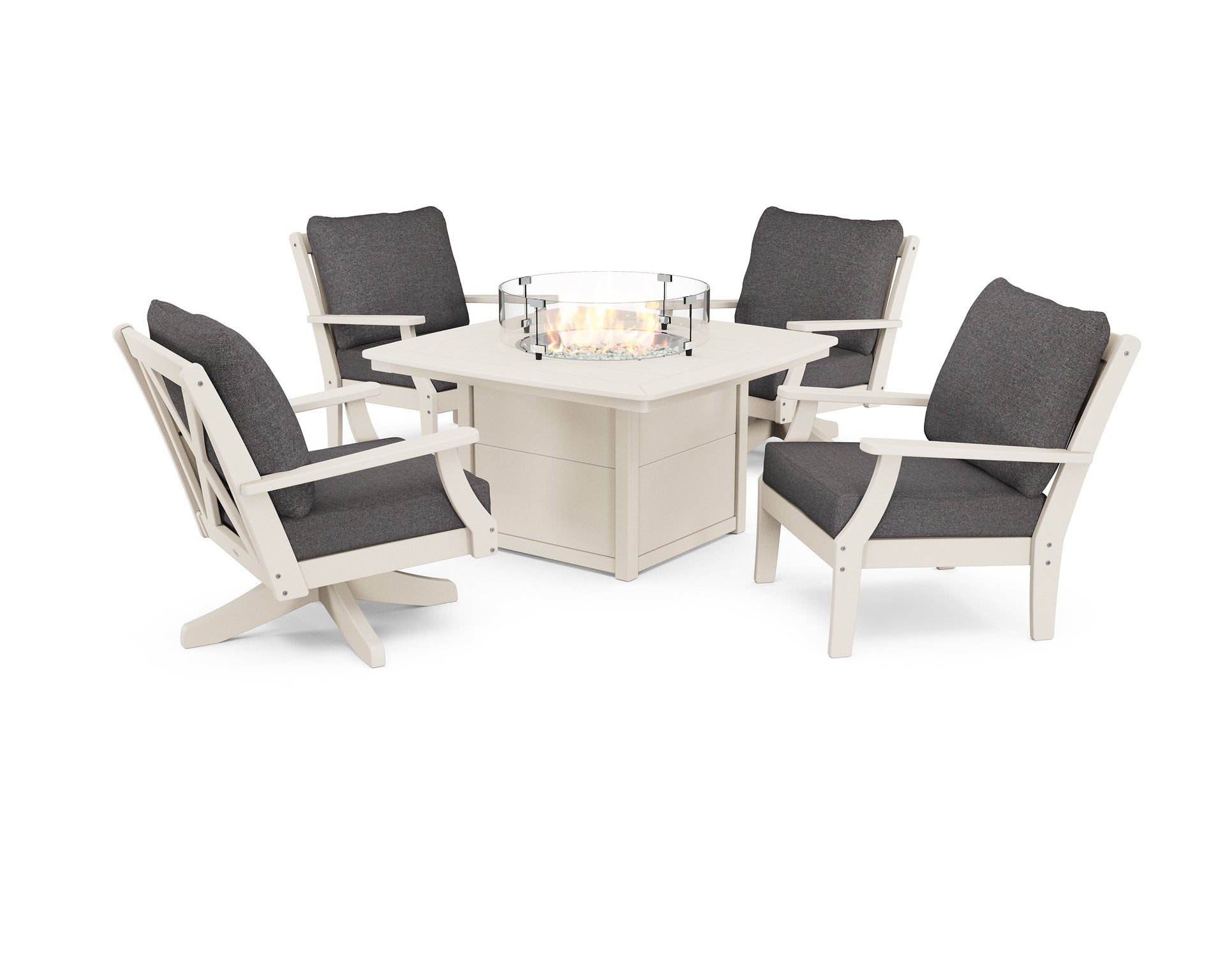 Braxton 5-Piece Deep Seating Set with Fire Table