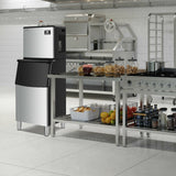 Costway 353 lbs/24H Split Commercial Ice Maker w/ 198 lbs Storage Bin 23560871 New