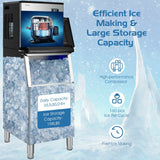 Costway 353 lbs/24H Split Commercial Ice Maker w/ 198 lbs Storage Bin 23560871 New