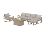 EDGE Sectional Lounge and Fire Pit Set
