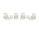 Vineyard 6-Piece Chaise with Arms Set