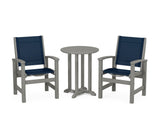 Coastal 3-Piece Round Bistro Dining Set