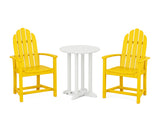 Classic Adirondack 3-Piece Round Bistro Dining Set