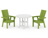 Modern Adirondack 3-Piece Round Dining Set