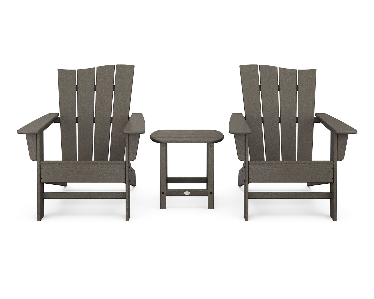 Wave 3-Piece Adirondack Chair Set