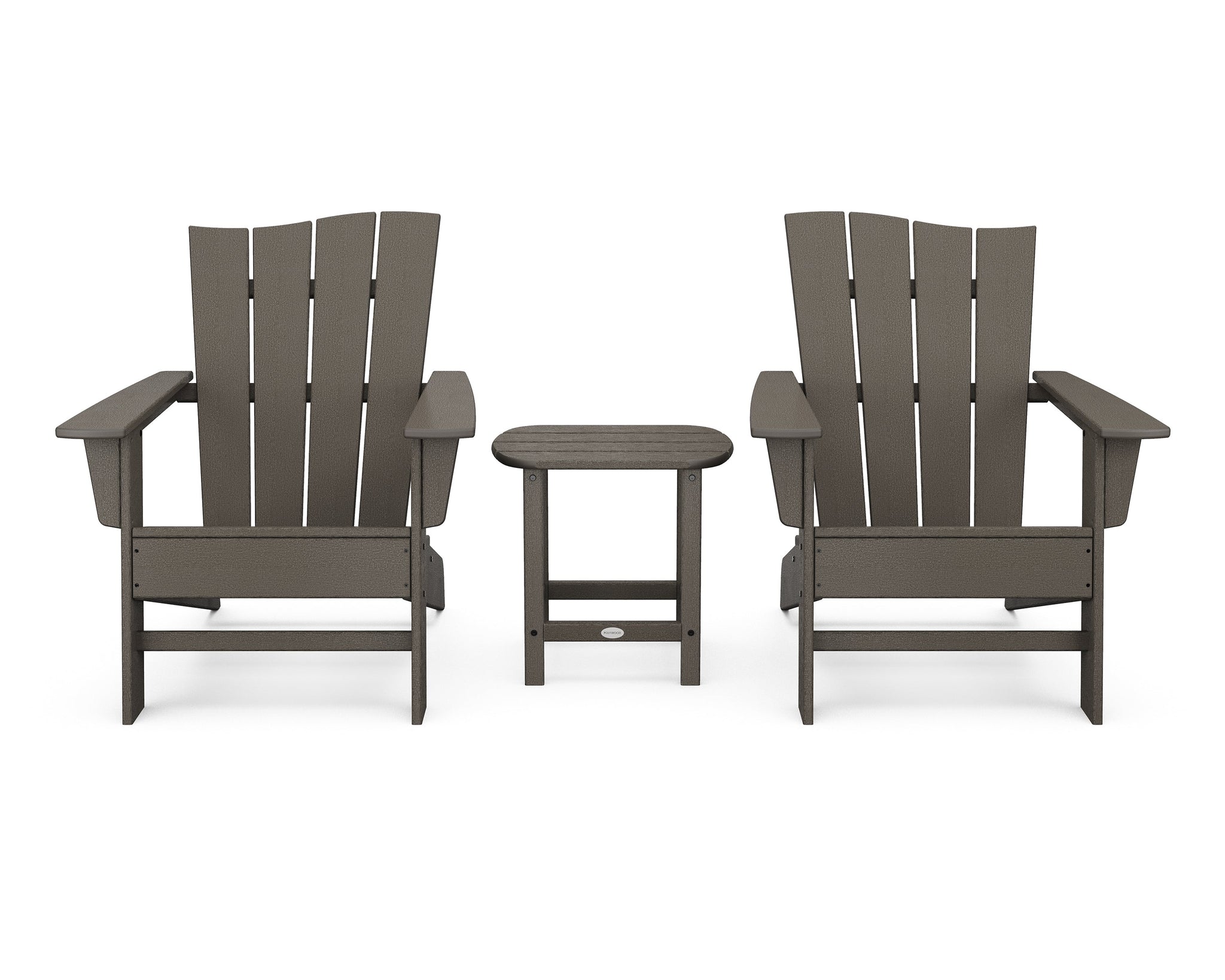 Wave 3-Piece Adirondack Chair Set