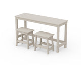 Modern Studio Stool 3-Piece Balcony Set
