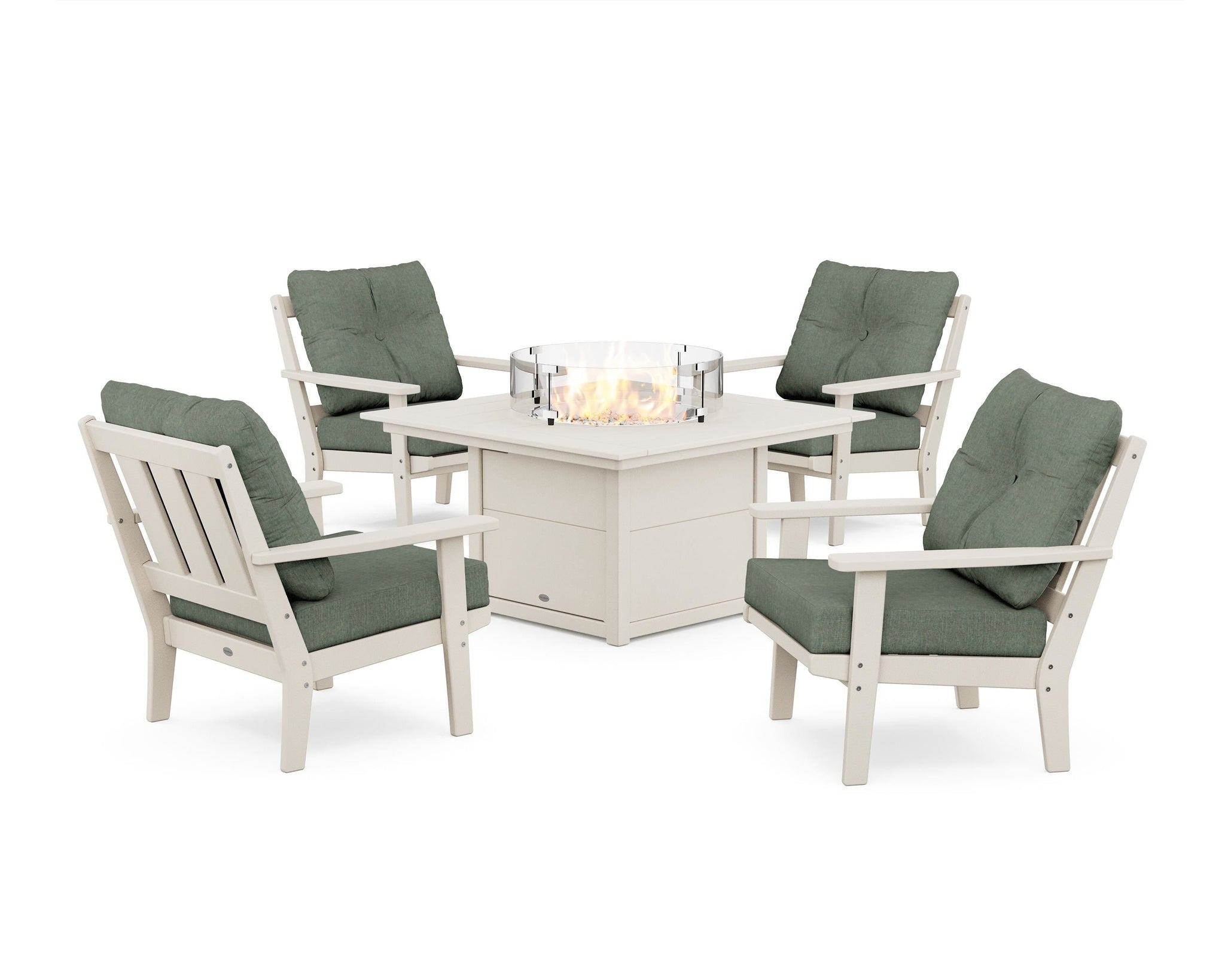 Oxford 5-Piece Deep Seating Set with Fire Pit Table