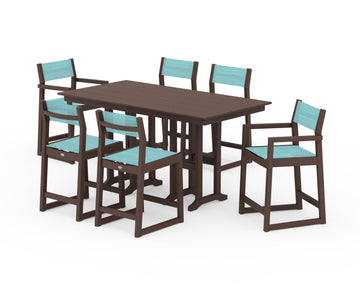 EDGE Sling 7-Piece Farmhouse Counter Set