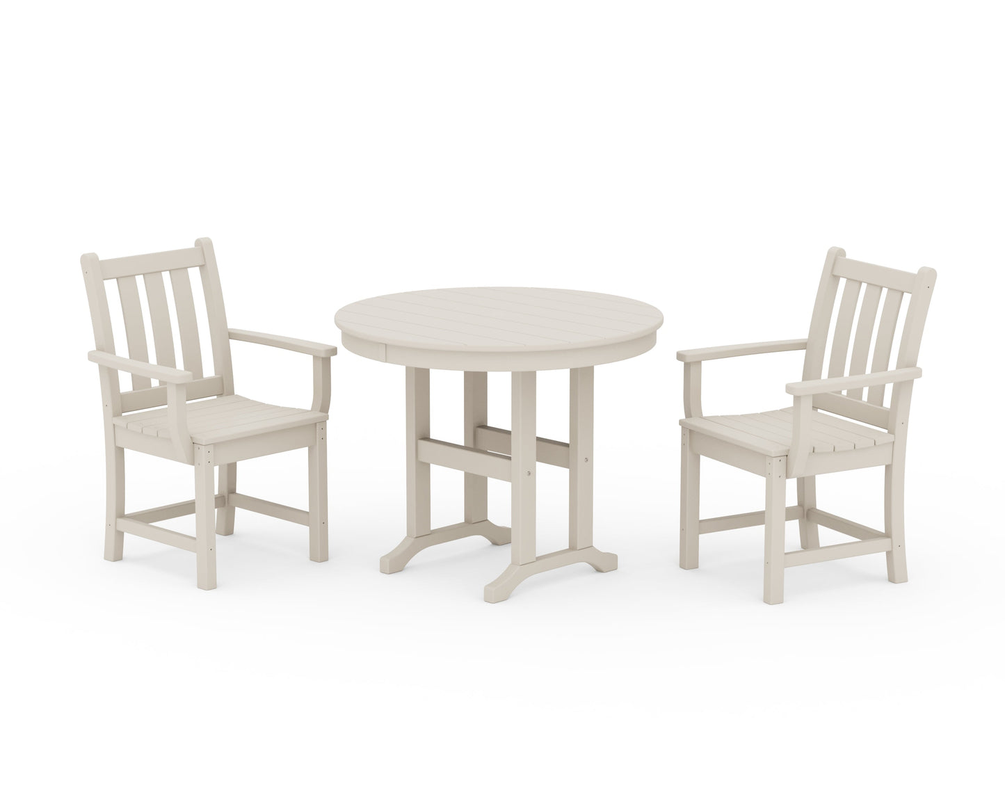 Traditional Garden 3-Piece Round Dining Set