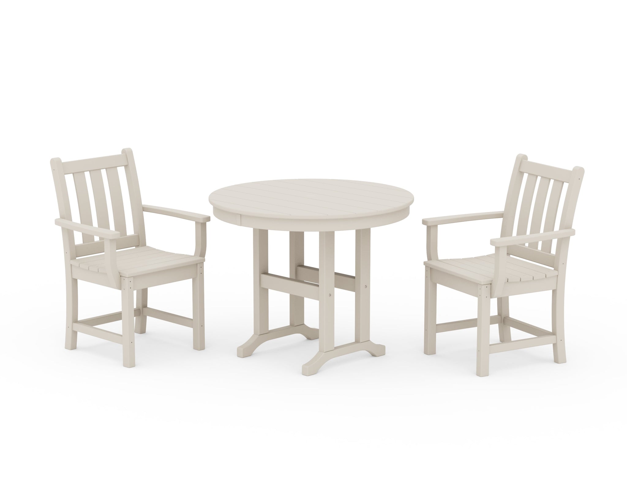 Traditional Garden 3-Piece Round Dining Set