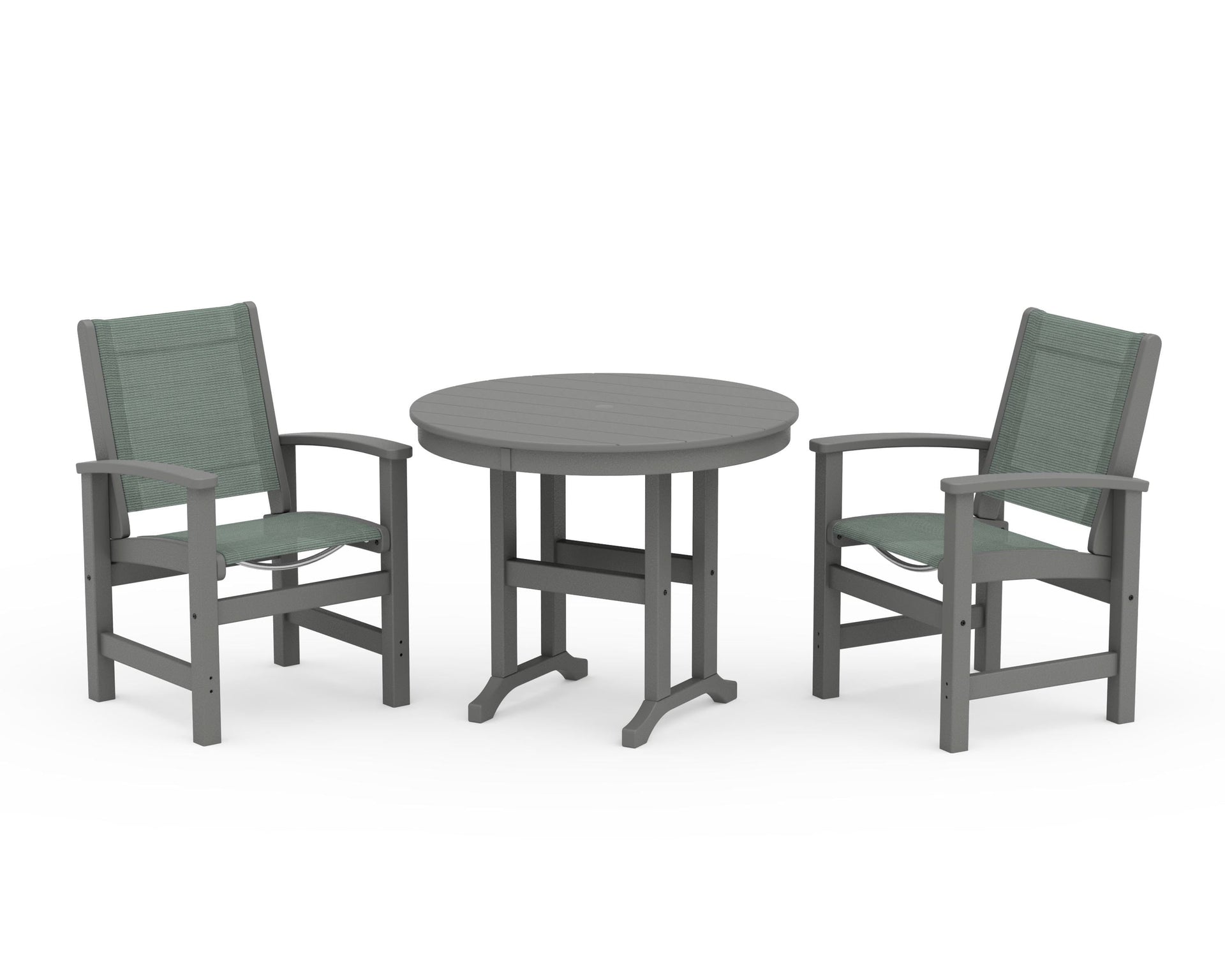Coastal 3-Piece Round Dining Set