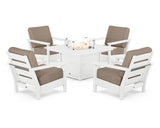 Harbour 5-Piece Conversation Set with Fire Pit Table