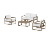 EDGE Sectional 4-Piece Deep Seating Set with Loveseat