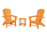 Nautical 3-Piece Curveback Adirondack Set