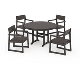EDGE 5-Piece Round Farmhouse Dining Set