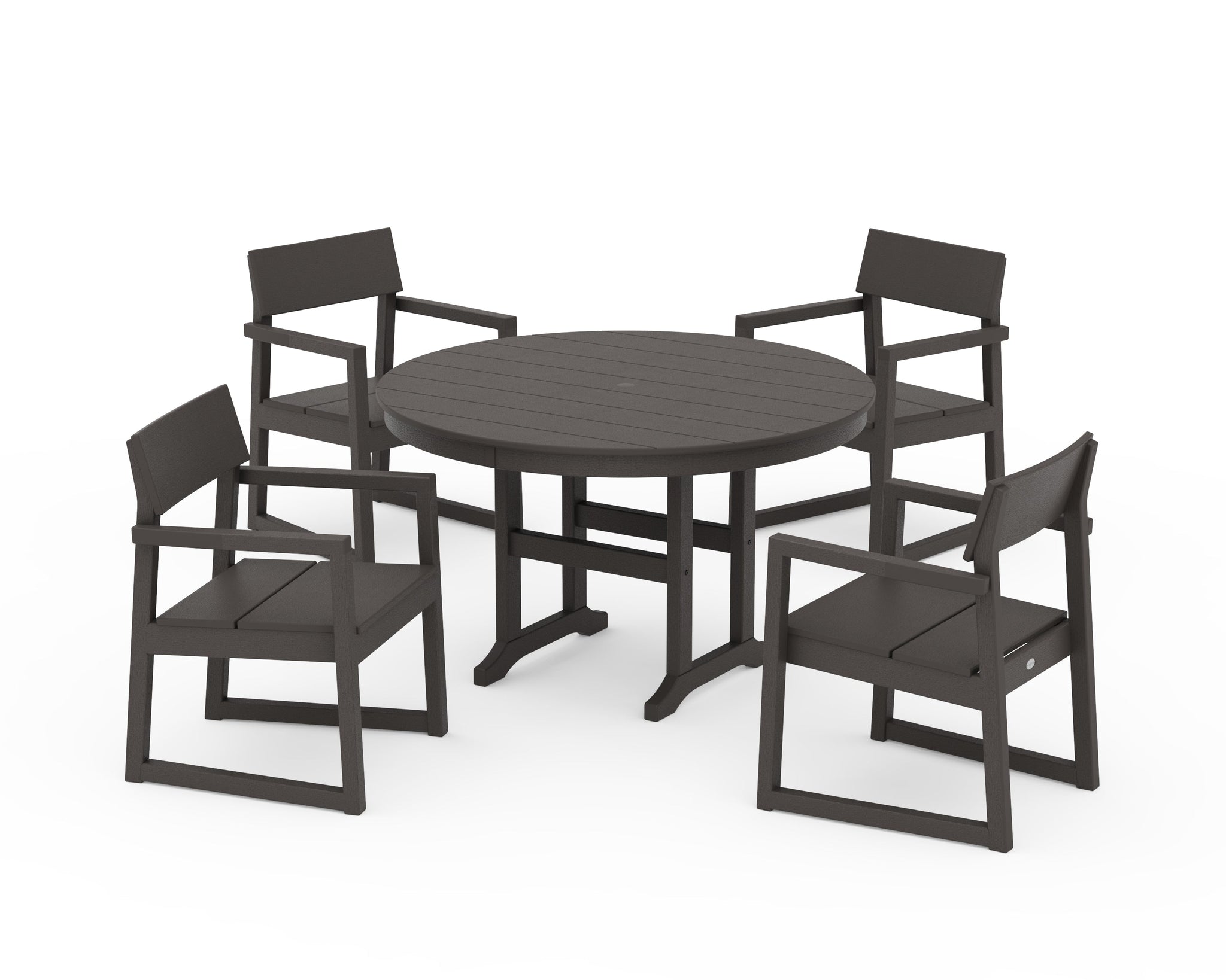 EDGE 5-Piece Round Farmhouse Dining Set