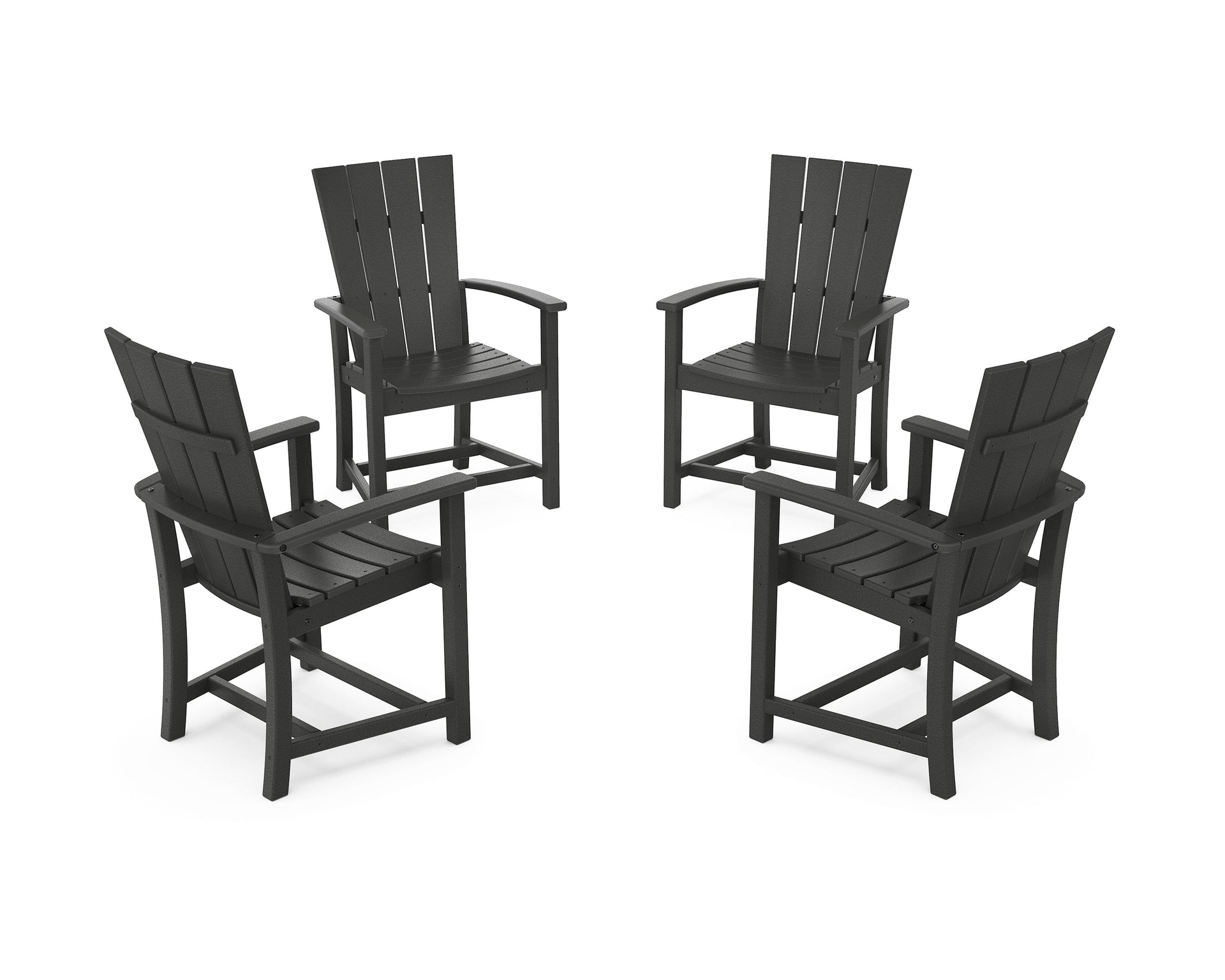 Quattro 4-Piece Upright Adirondack Conversation Set