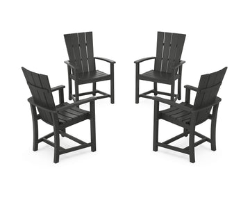 Quattro 4-Piece Upright Adirondack Conversation Set