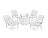 Mission 5-Piece Deep Seating Set with Fire Pit Table