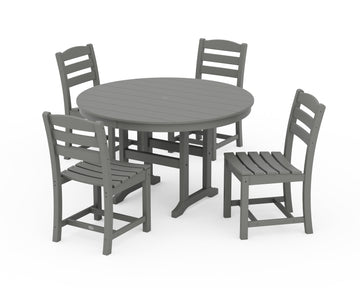 La Casa Café Side Chair 5-Piece Round Farmhouse Dining Set