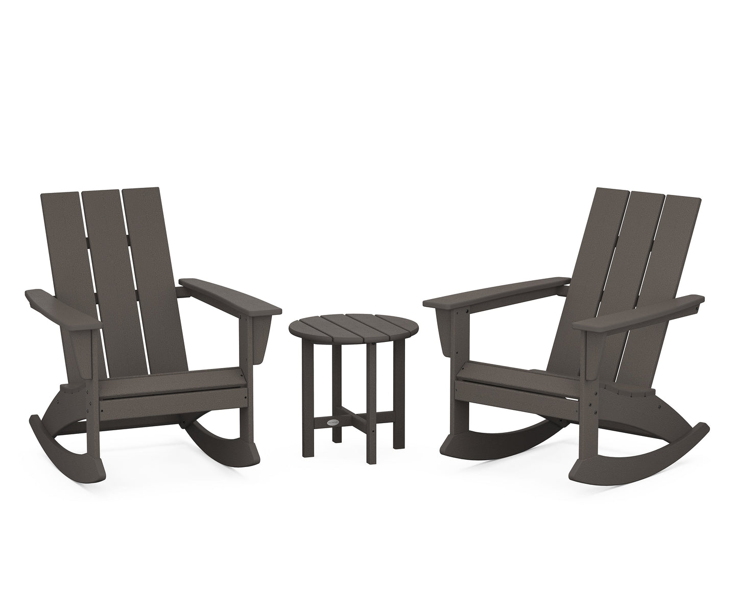 Modern 3-Piece Adirondack Rocking Chair Set