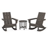 Modern 3-Piece Adirondack Rocking Chair Set