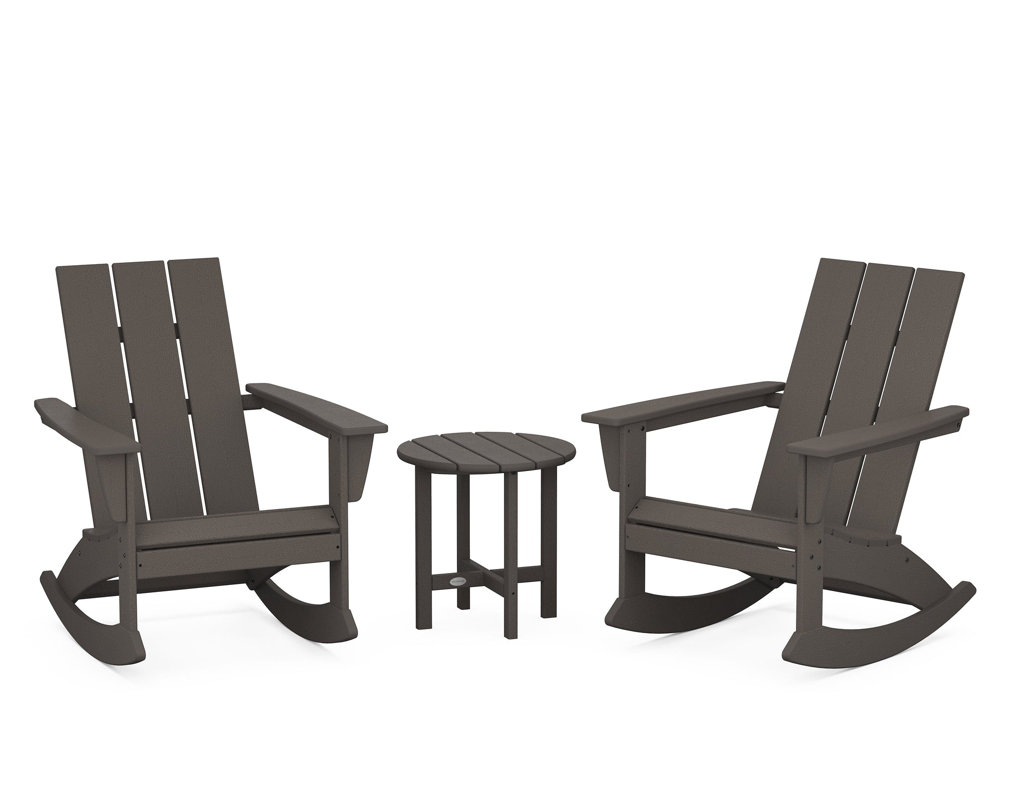 Modern 3-Piece Adirondack Rocking Chair Set
