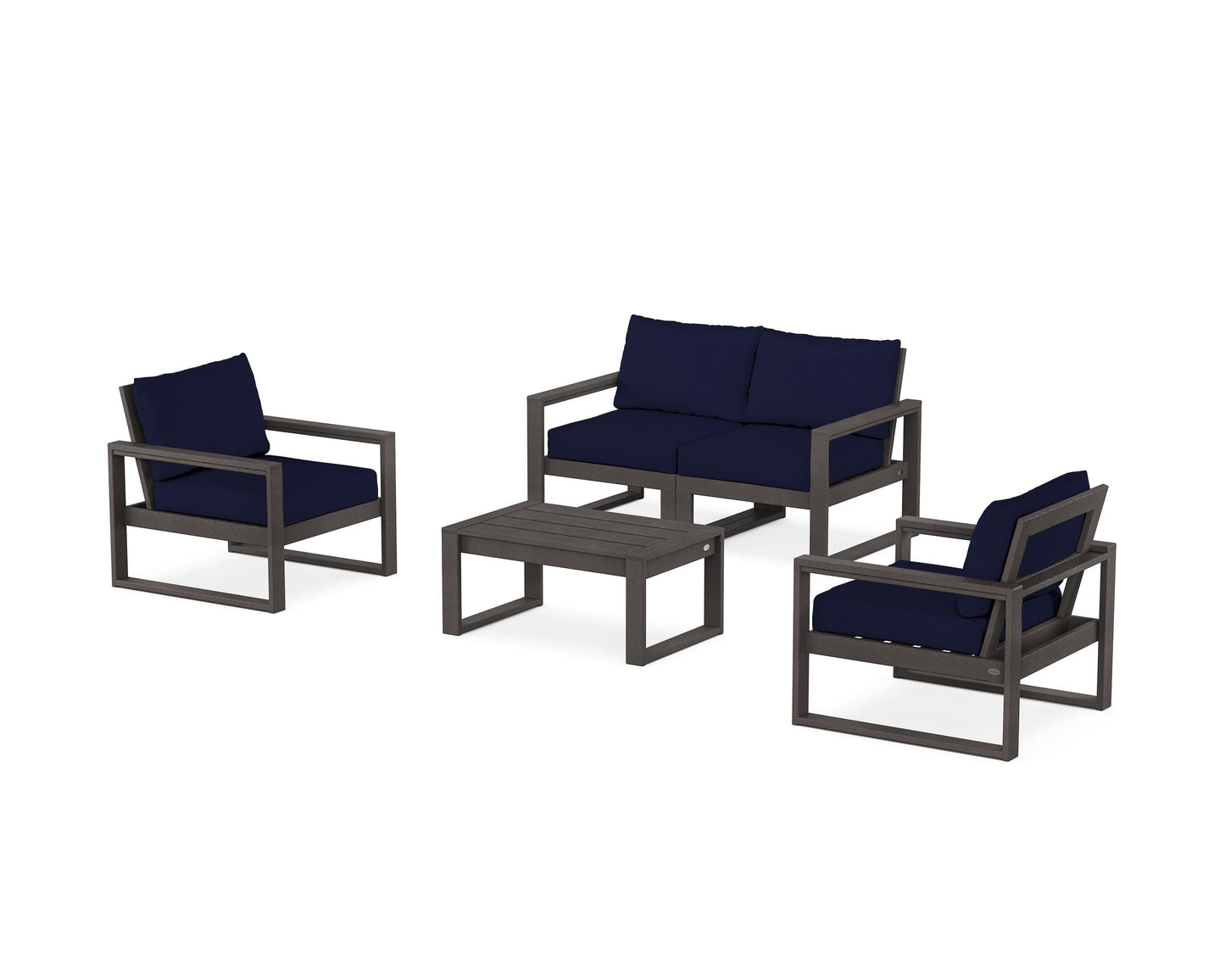 EDGE Sectional 4-Piece Deep Seating Set with Loveseat