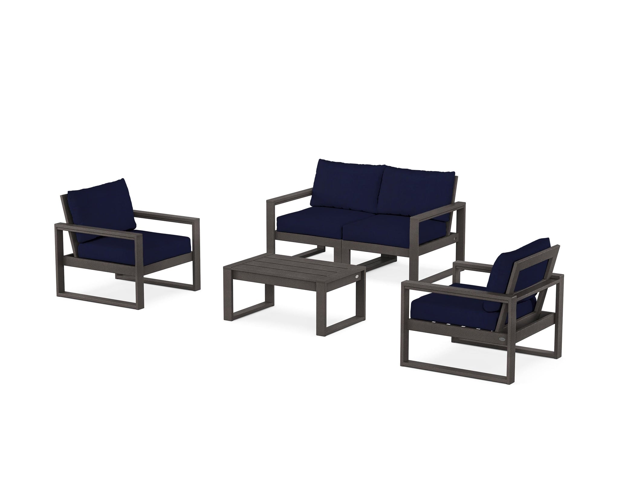 EDGE Sectional 4-Piece Deep Seating Set with Loveseat