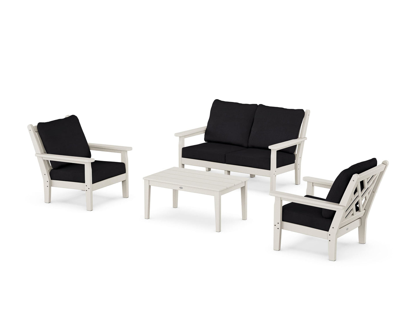 Chippendale 4-Piece Deep Seating Set with Loveseat