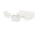 Vineyard Sectional Lounge and Fire Pit Set