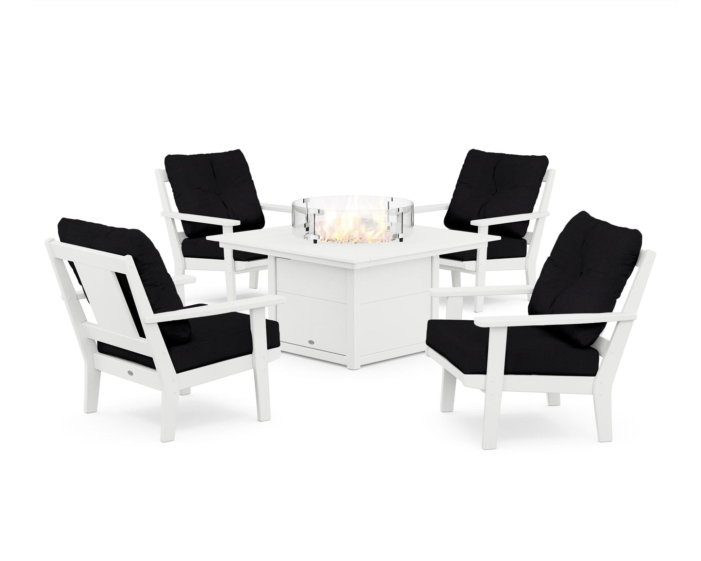 Prairie 5-Piece Deep Seating Set with Fire Pit Table