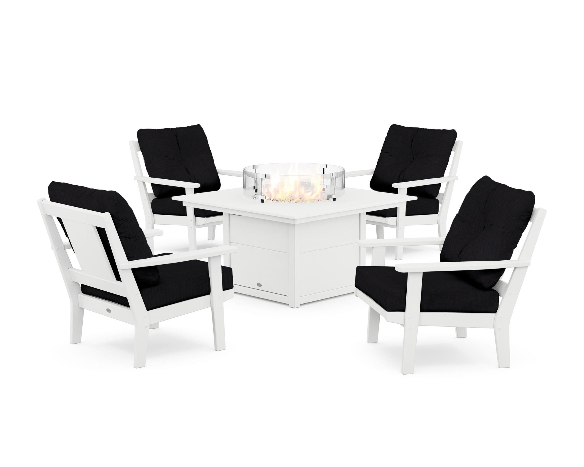 Prairie 5-Piece Deep Seating Set with Fire Pit Table
