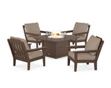 Cottage 5-Piece Deep Seating Set with Fire Pit Table