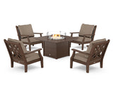 Wovendale 5-Piece Deep Seating Set with Fire Pit Table