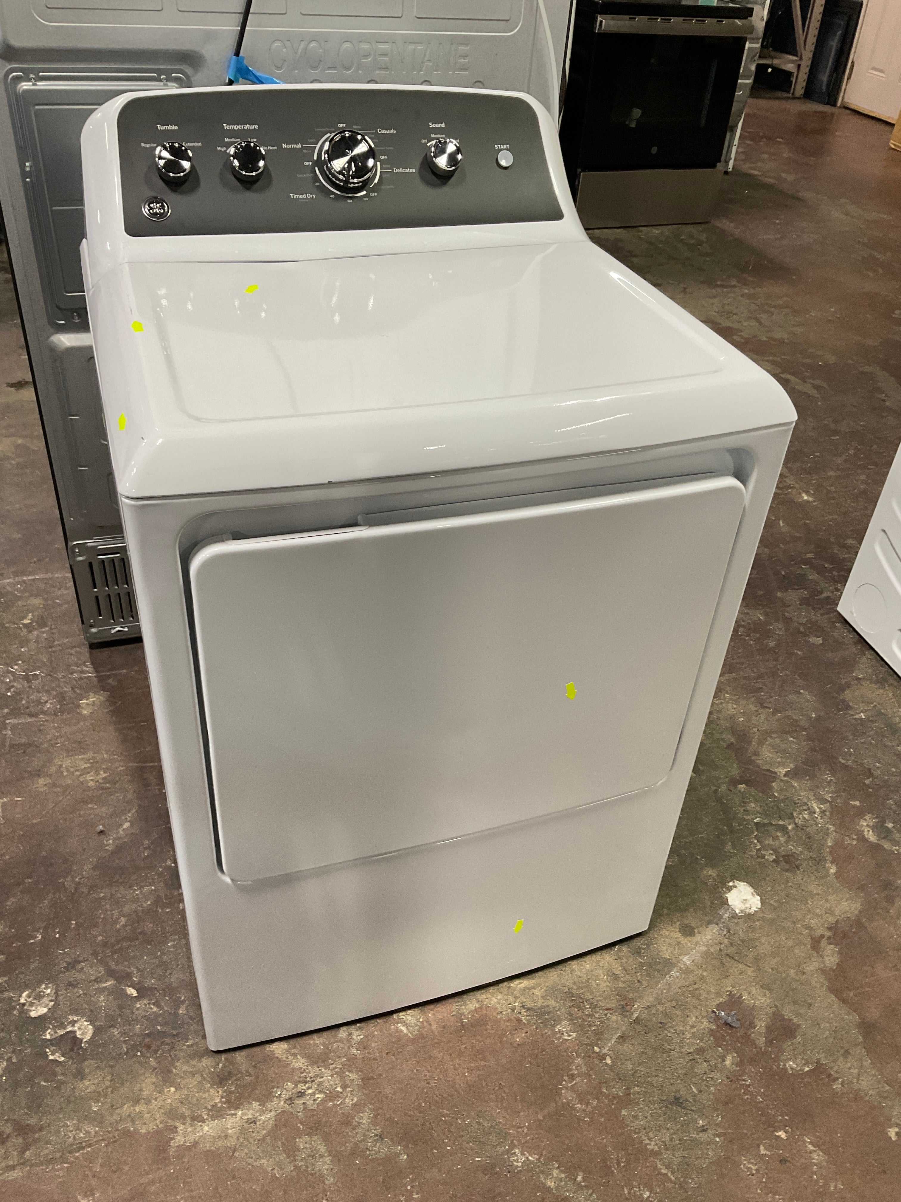 GE GE® 7.2 cu. ft. Capacity Electric Dryer with Up To 120 ft. Venting and Extended Tumble