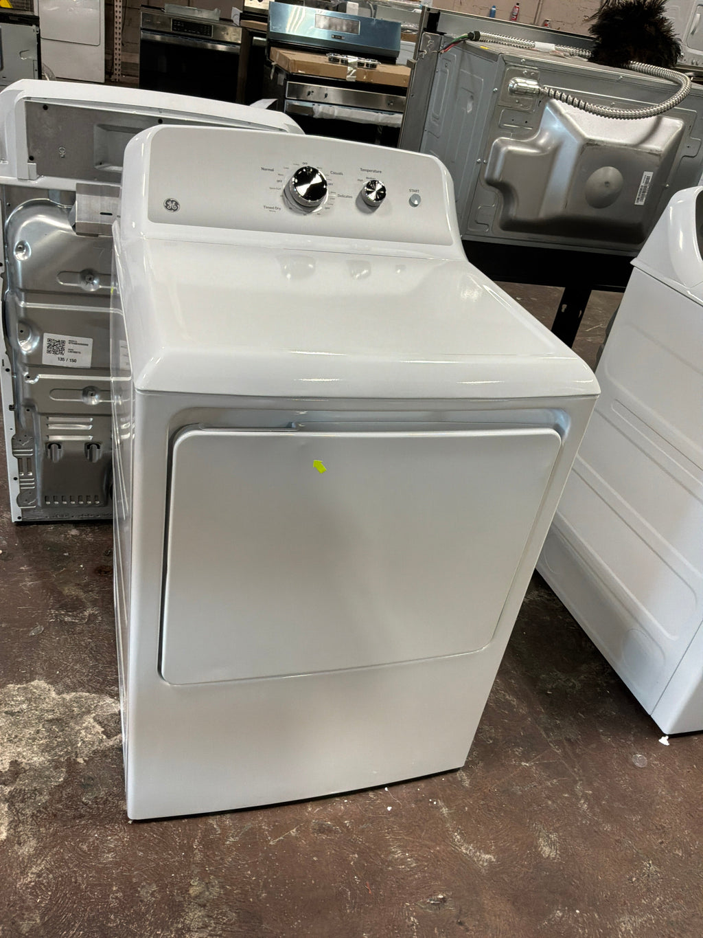 GE GE® 7.2 cu. ft. Capacity Electric Dryer with Up To 120 ft. Venting and Reversible Door